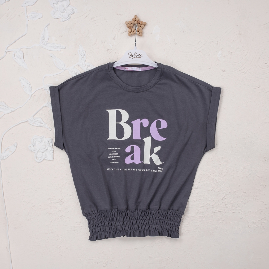 Kız Break Baskılı 9-12 Yaş Badi