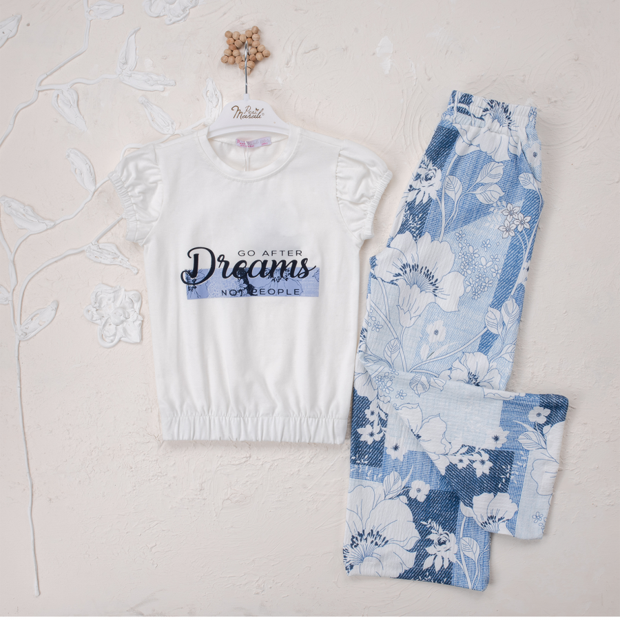 Kız Dreams Baskılı 5-8 Yaş Pantalonlu Takım