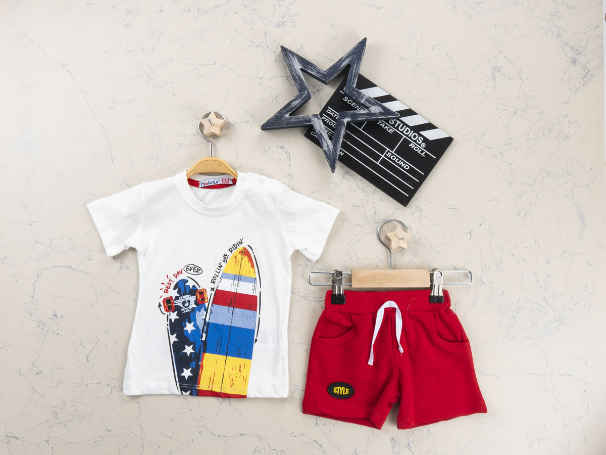 06-18 AY ERKEK BEST DAY EVER KAYKAYLI ŞORTLU TAKIM