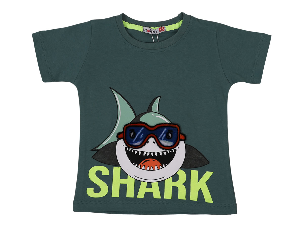 1-4 YAŞ ERKEK SHARK KÖPEK BALIKLI TİŞÖRT
