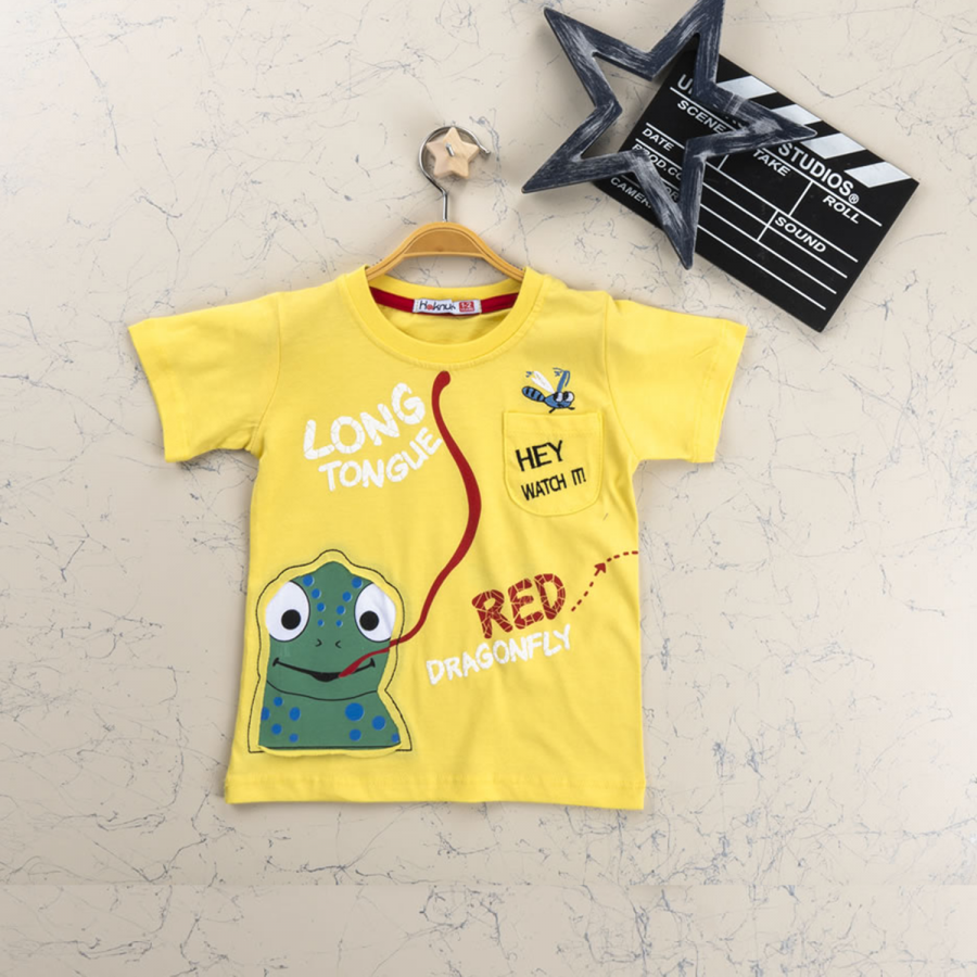 1-4 YAŞ ERKEK LONG TONGUE RED ARILI TSHIRT