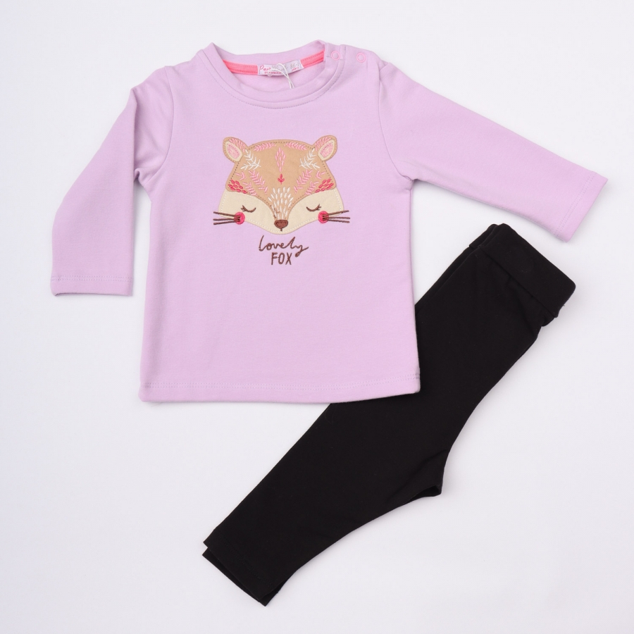 06-18 AYLIK KIZ  LOVE FOX KEDİLİ TAKIM