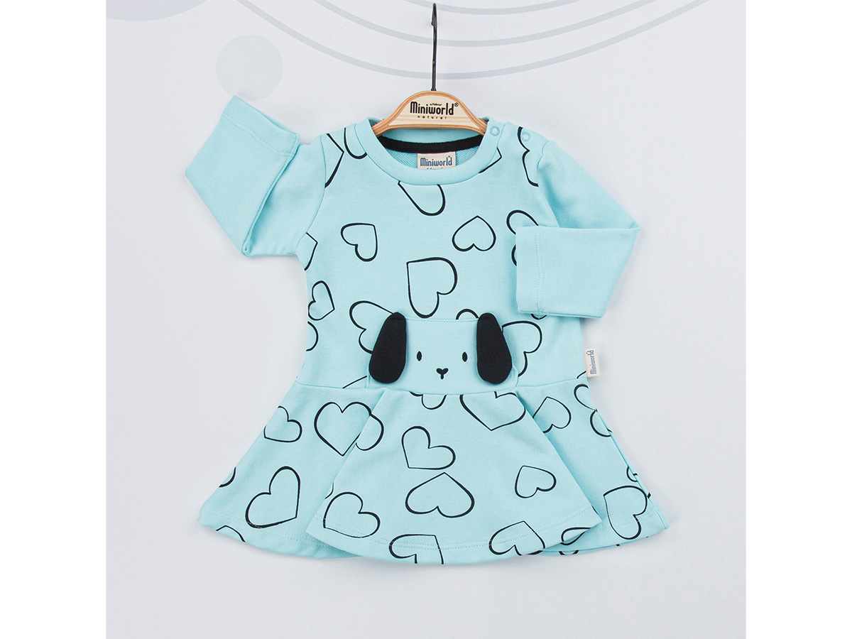 KIZ 6-24 AY CUTE DOG ELBİSE