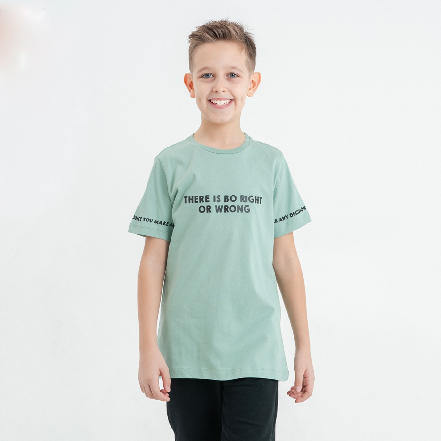 9-12 Yaş Erkek Right Or Wrong Tshirt