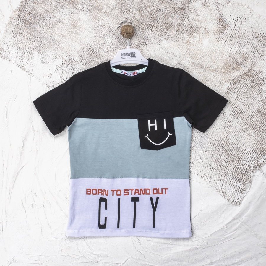 Erkek City Baskılı 5-8 Yaş Tişör