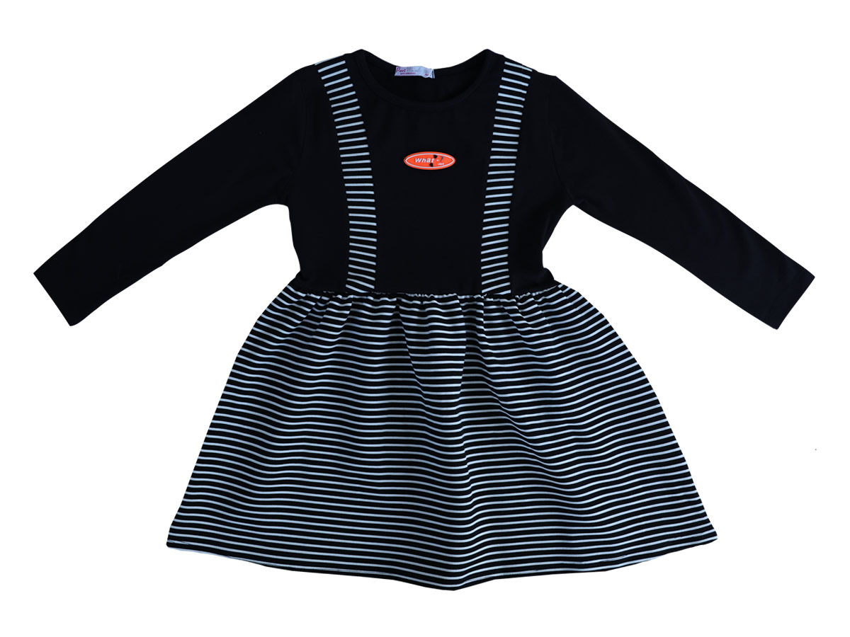 5-8 YAŞ ÇİZGİLİ ELBİSE