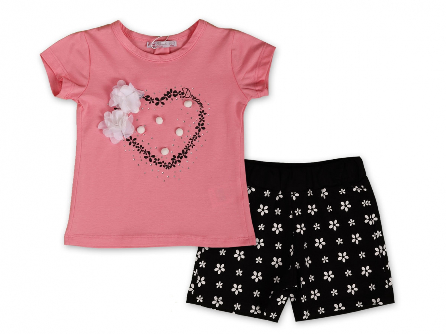 2-3-4-5 YAŞ KIZ ÇİÇEKLİ ŞORTLU TKM