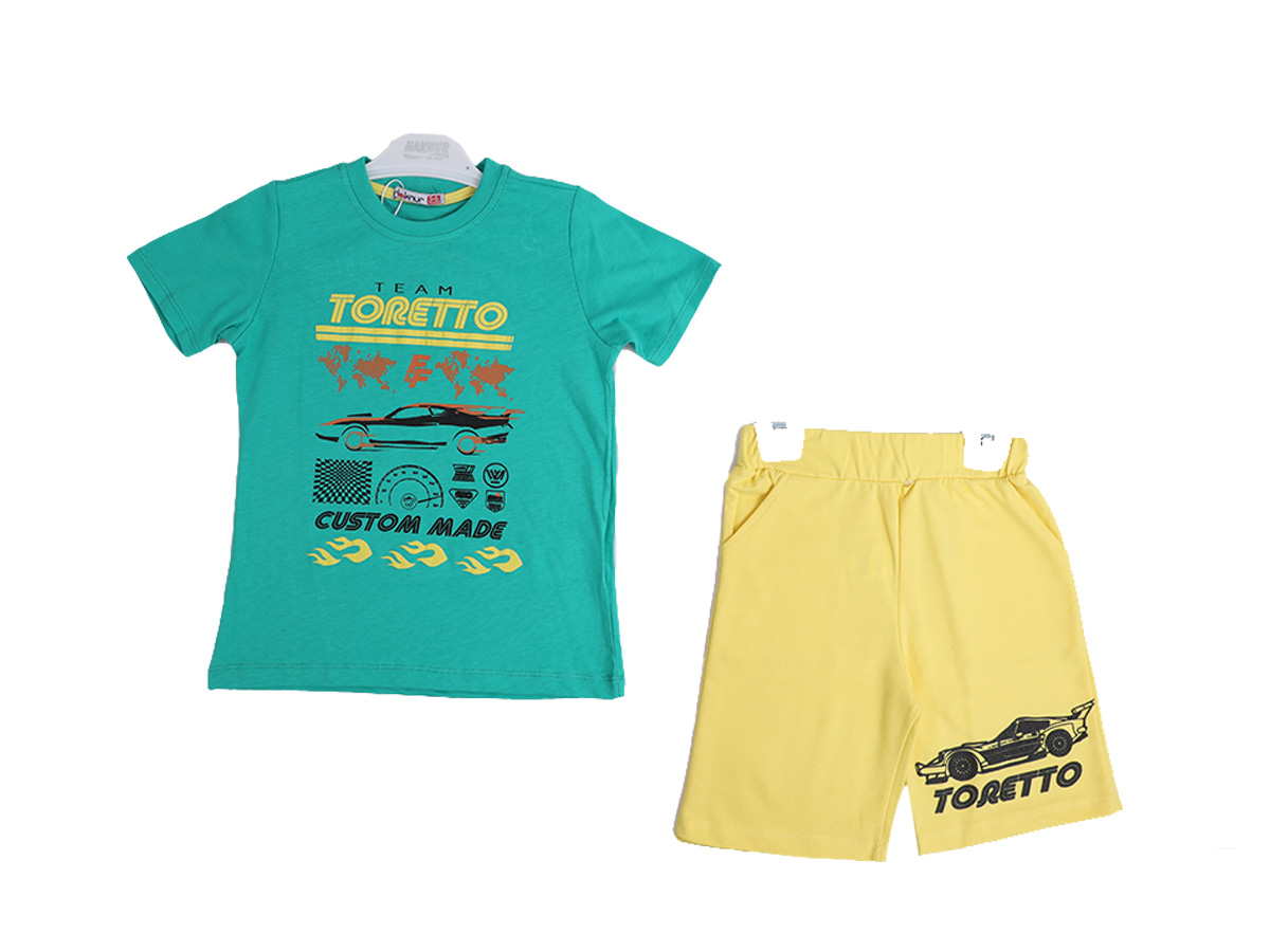 5-8 YAŞ ERKEK TEAM TORETTO ARABALI ŞORTLU TAKIM