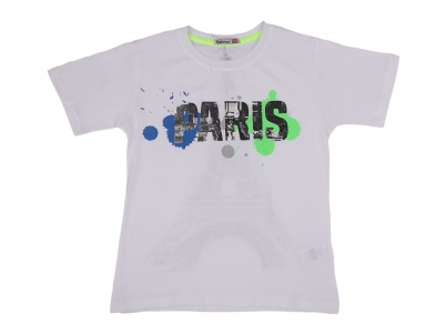 9-12 YAŞ ERKEK PARİS BASKILI TİŞÖRT