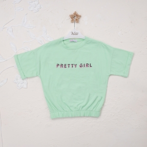 Kız Pretty Girl Baskılı 5-8 Yaş Badi
