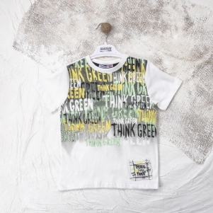 Erkek Think Green Baskılı 5-8 Yaş Tişört