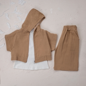 Kız 5-8 Yaş 3'Lü Hırkalı Takım