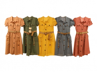 11-15 YAŞ CEBİ HASIRLI ELBİSE