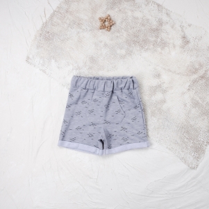 Erkek Çizgi Desenli 5-8 Yaş Paçalı Şort