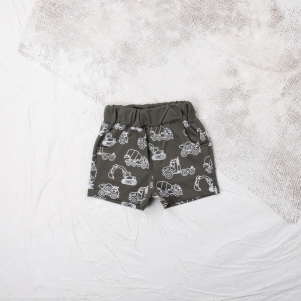 Erkek Traktör Baskılı 1-4 Yaş Şort