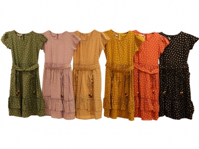 11-15 YAŞ DESENLİ ELBİSE 