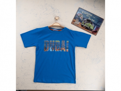 13-16 YAŞ ERKEK DUBAI BASKILI TİŞÖRT