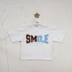 Kız Smile Baskılı 5-8 Yaş Badi