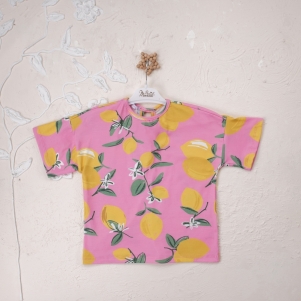 Kız Limon Baskılı 5-8 Yaş Badi