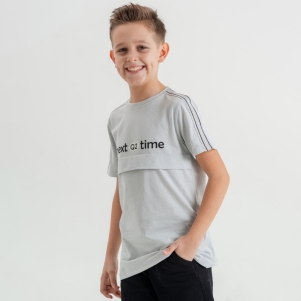 9-12 Yaş Erk Next Time Yazılı Tshirt