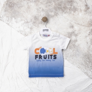 Erkek Cool Fruits Yazı Baskılı Tişört