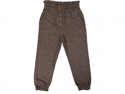 5-6-7-8 KIZ JAKARLI ÖNÜ DÜGMELİ TOKALI TEK PANTOLON