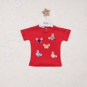 Kız Yengeç Baskılı 6-18 Aylık Badi