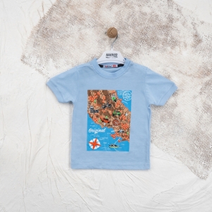 Erkek Motor Bisiklet Baskılı 1-4 Yaş Erkek Tişört