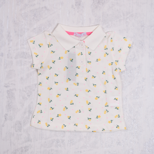 Kız Çiçek Desenli 1-4 Yaş Lacoste Badi