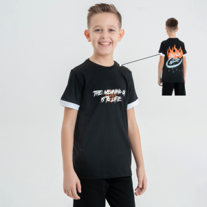 9-12 Yaş Erkek Gne Life Baskılı Tshirt
