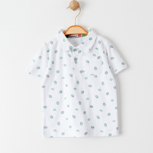 1-4 Yaş Erkek Yapraklı Lakost Tshirt
