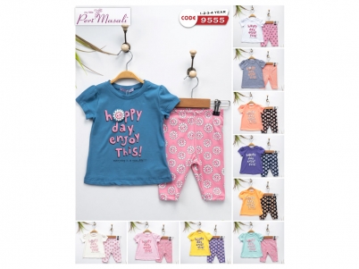 1-4 YAŞ KIZ HAPPY DAY ENJOY THİS TAYTLI TAKIM