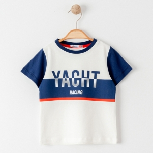 1-4 Yaş Erk Yatch Yazılı Tshirt