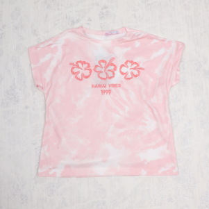 Kız 5-8 Yaş Hawai Vibes Nakışlı Badi