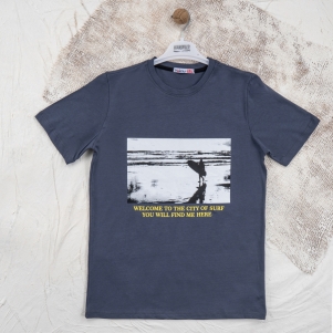 Erkek Welcome To The City Baskılı 13-16 Yaş Tişört