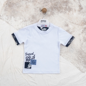 Erkek Tropical Stat of Mind Baskılı 1-4 Yaş Tişört 