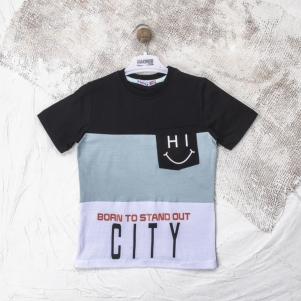 Erkek City Baskılı 5-8 Yaş Tişör