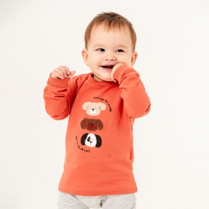 06-18 Ay Erkek Köpek Kafa baskılı Sweat