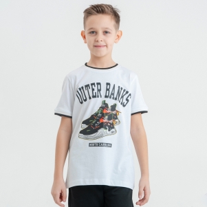 9-12 Yaş Erkek Ayakkabılı Tshirt