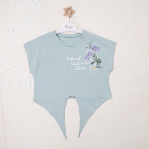 Kız Natural Watercolor Baskılı 9-12 Yaş Badi