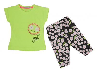 1-4 YAŞ KIZ EVERYTHING IS POSSIBLE ÇİÇEKLİ TAYTLI TAKIM