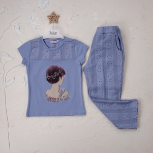 Kız Kadın Baskılı 5-8 Yaş Takım