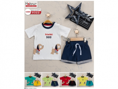 06-18 AY ERKEK ROWING DOG KÖPEKLİ ŞORTLU TAKIM