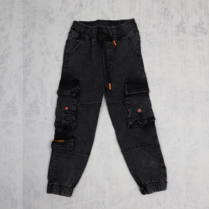 Erkek 8-12 Yaş Yan Cepli Kot Pantalon