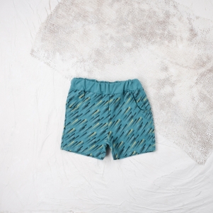 Erkek Çizgi Desenli 5-8 Yaş Şort