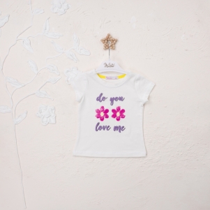 Kız Love Me Baskılı 1-4 Yaş Badi