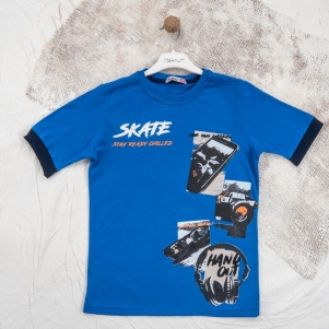 Erkek Skate Stay Ready Baskılı 9-12 Yaş Tişört