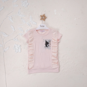 Kız I Don't Care Baskılı 5-8 Yaş Badi