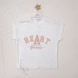 Kız Heart Kabartmalı 9-12 Yaş Badi