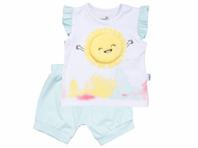 6-18 AYLIK  KIZ GÜNEŞLİ ŞORTLU TAKIM